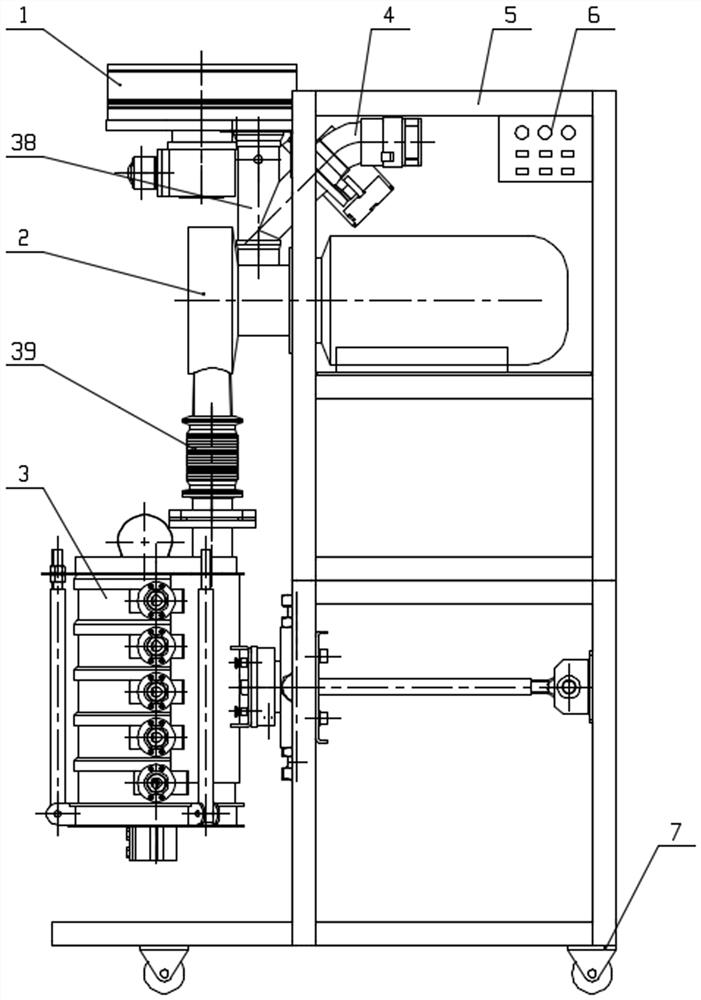 Sealed crushing and screening machine