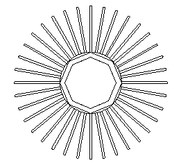 Extrusion rod and application of extrusion rod to sunflower heat dissipater profile