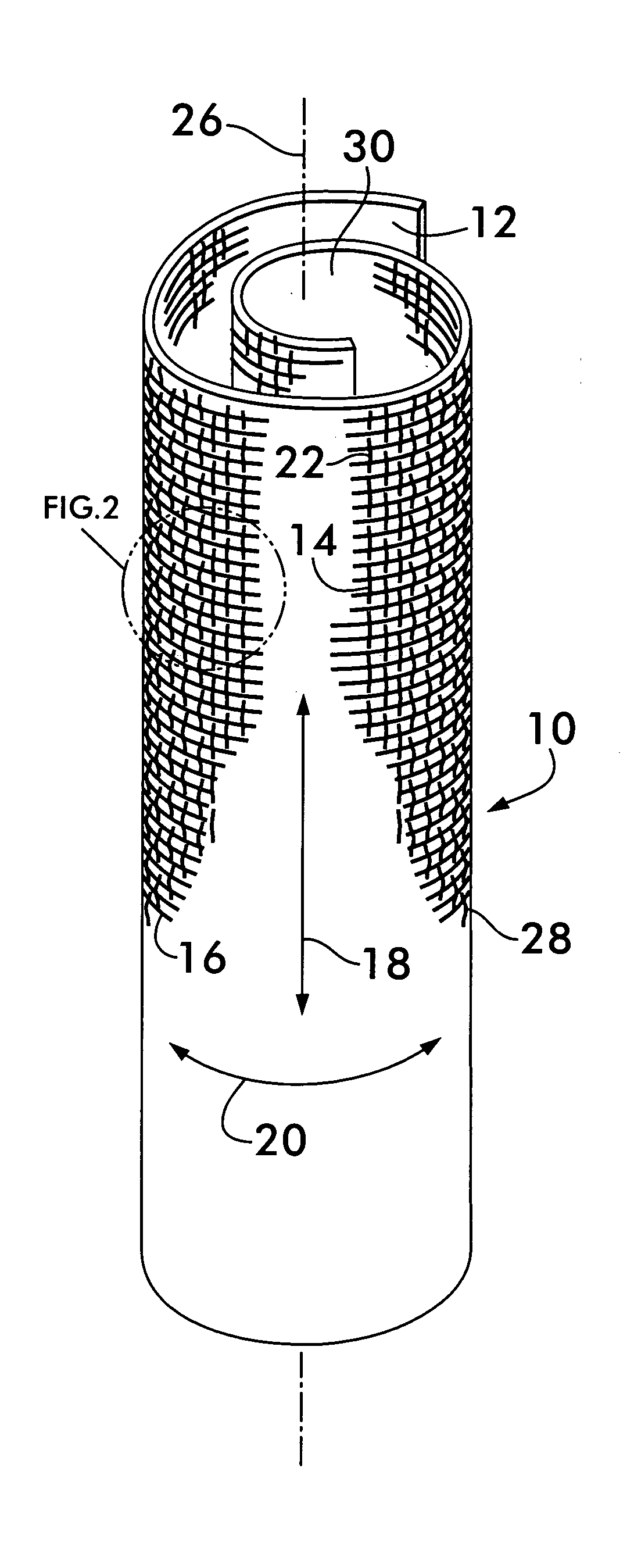 Self-curling sleeve