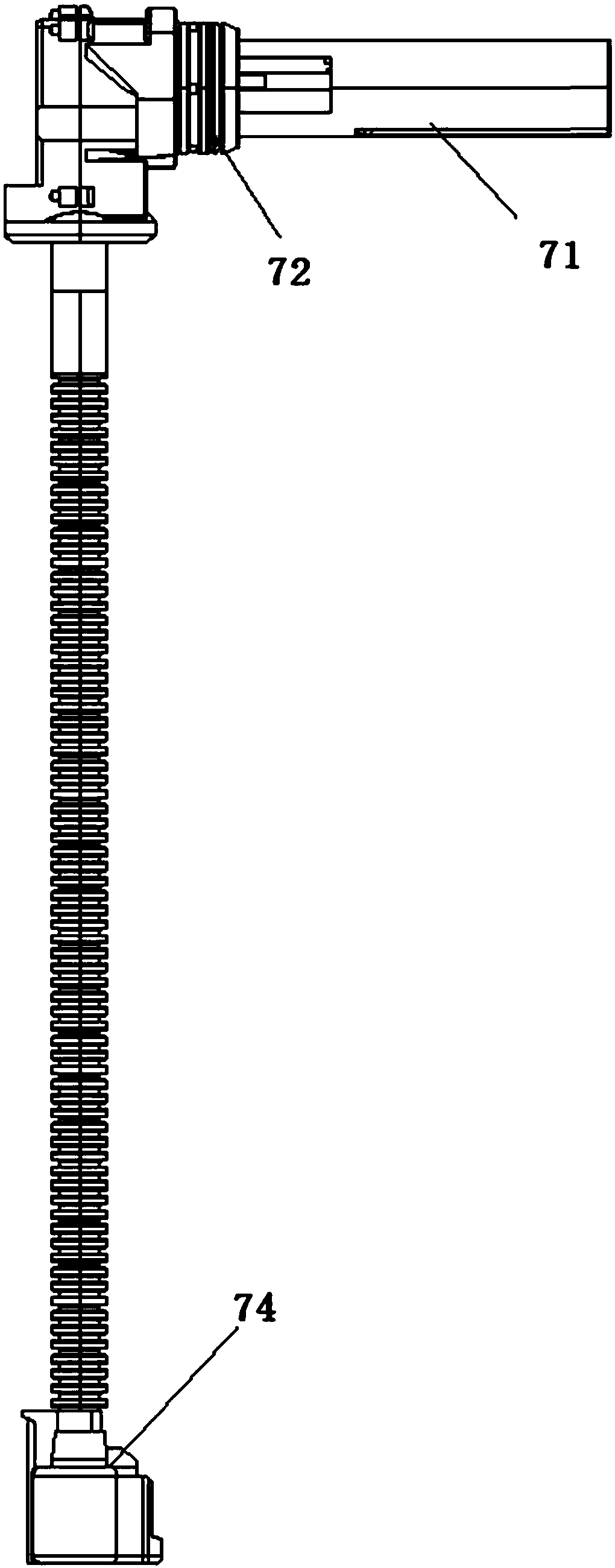 Mounting structure for adapter of diesel oil filter