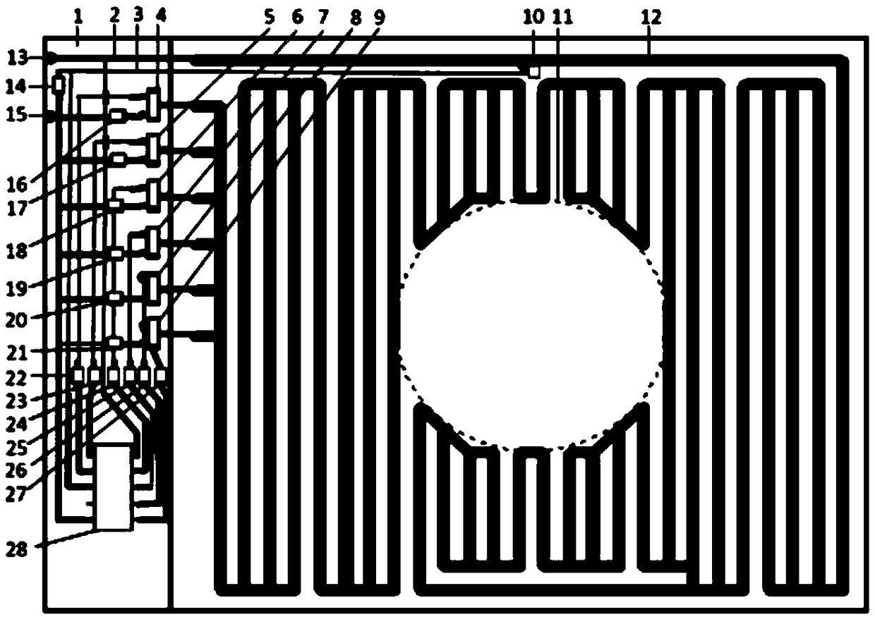 Hybrid integrated thick film heating device for micro atomic gas chamber, and preparation method thereof