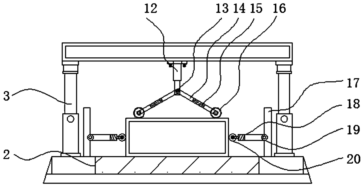 Anti-shift full-automatic box sealing machine with disinfecting function