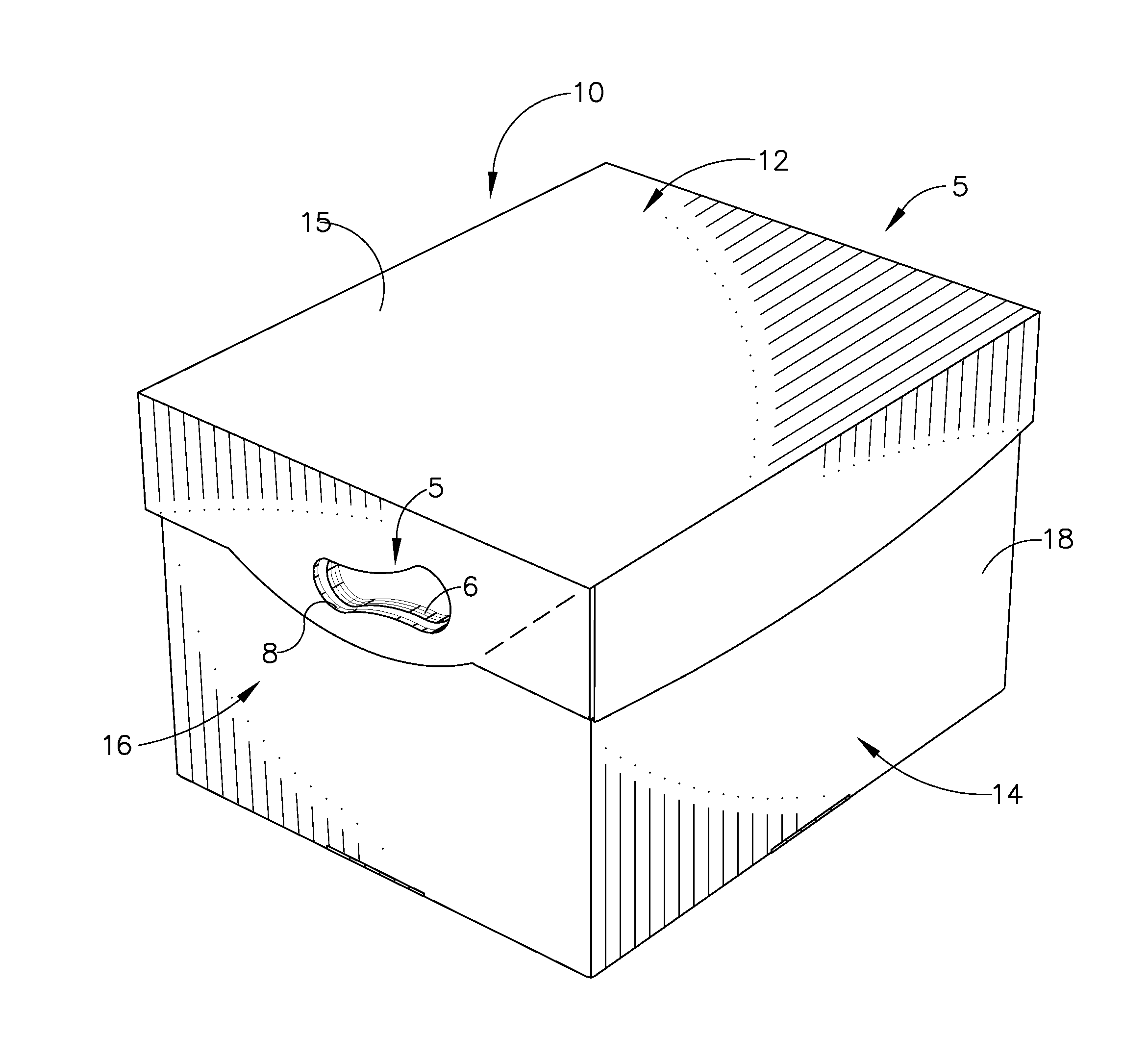 Container with grips