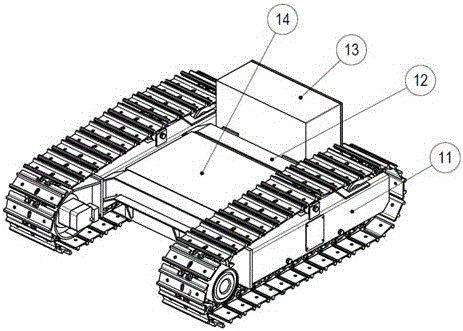 Movable drill floor pipe arranging robot for petroleum well drill