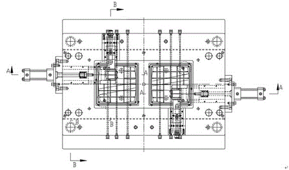 Injection mould for upper housing of car air filter