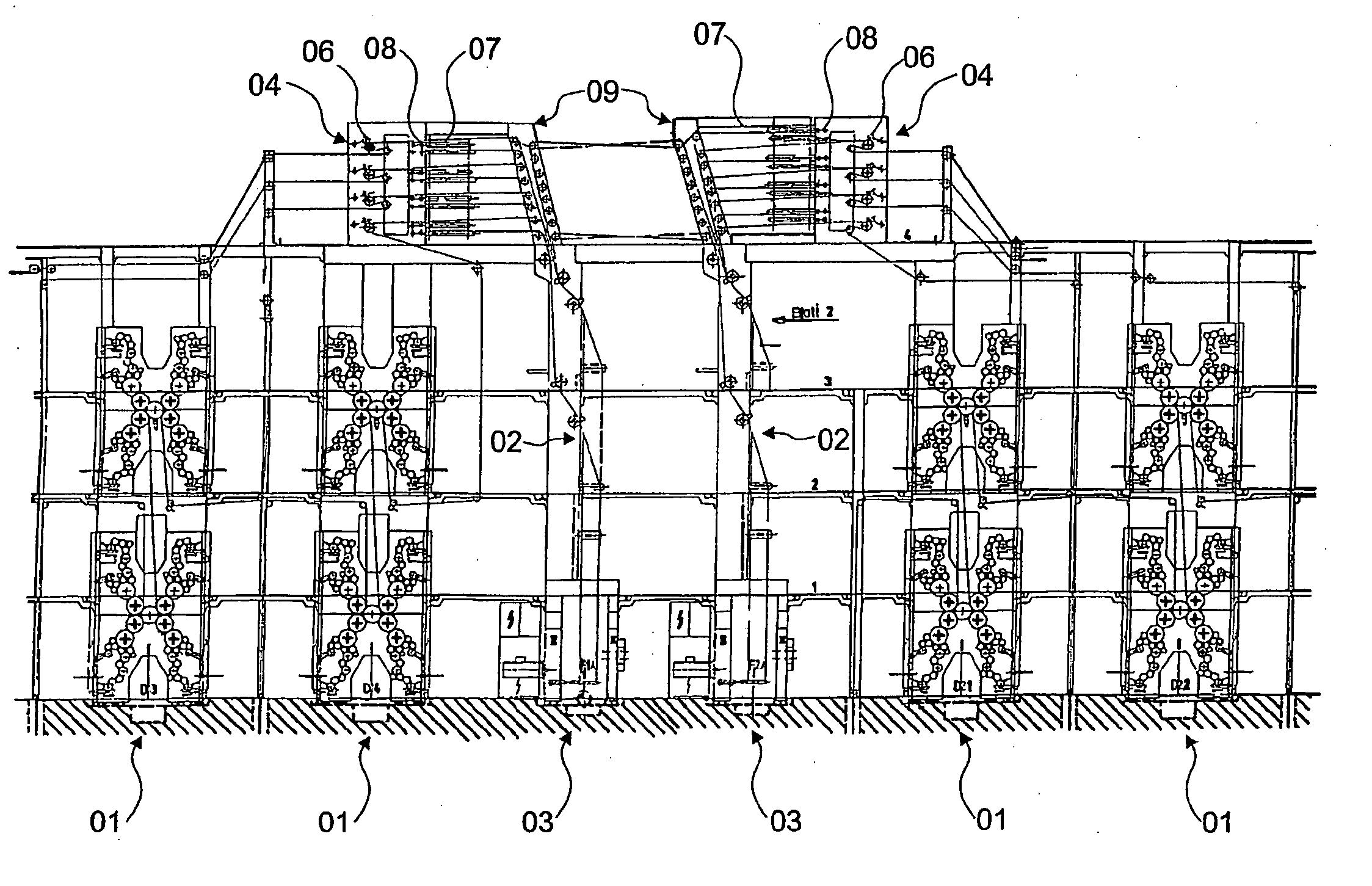 Devices for guiding a partial width web, guide element for guiding a partial width web and processing machine comprising said devices