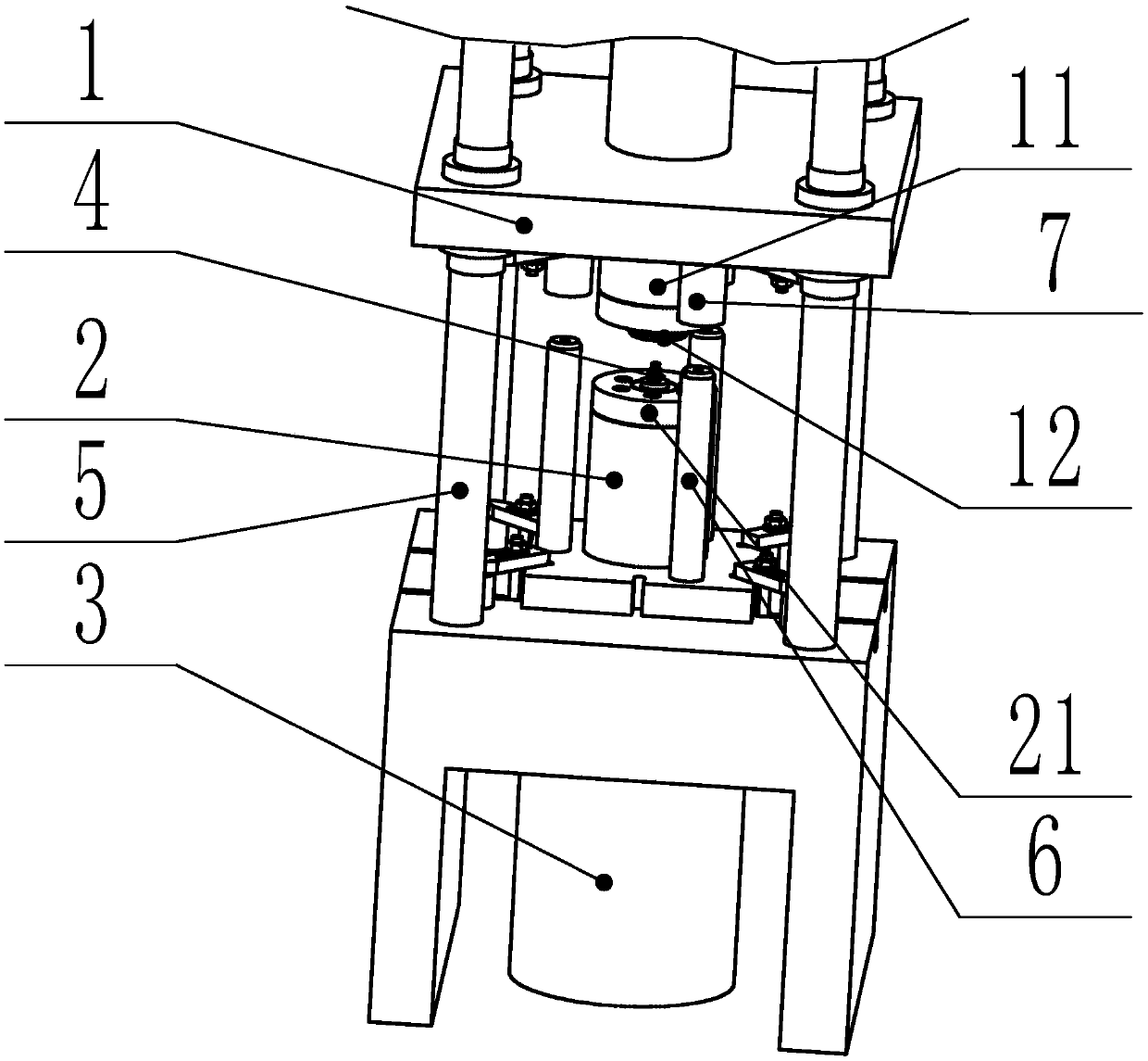 Cold extrusion machine for processing sprayer shaft and processing technology for sprayer shaft