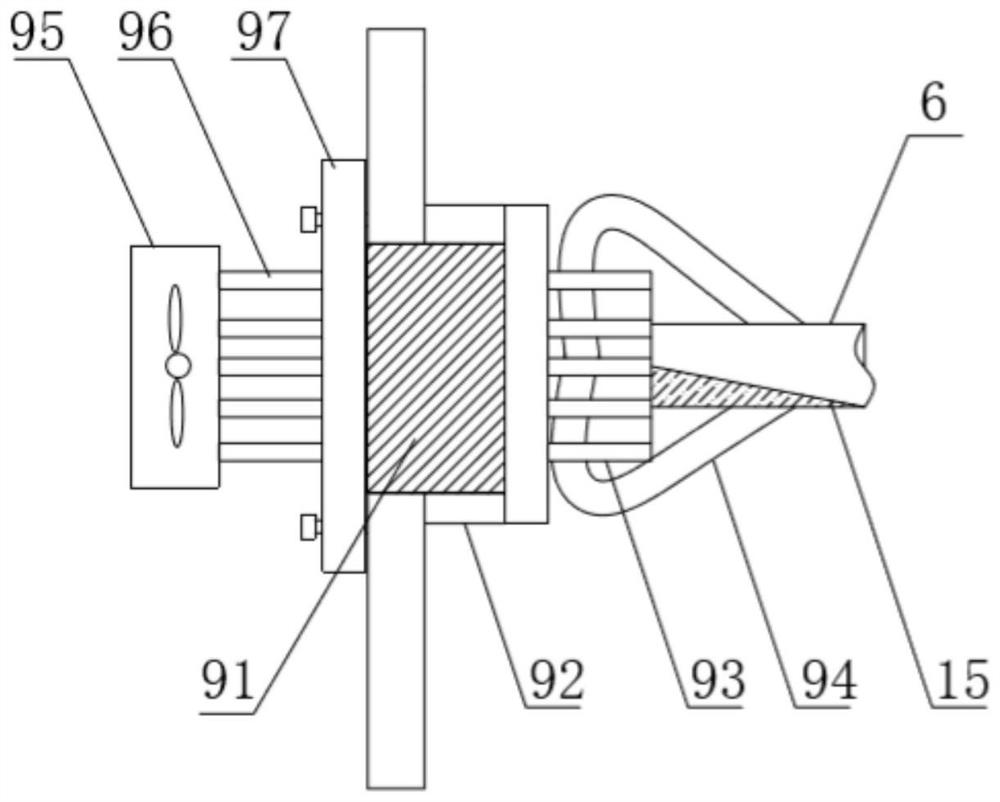 Waterproof heat dissipation system of capacitor cabinet