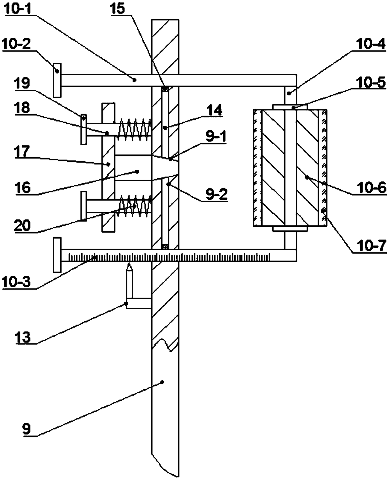 Repairing and detecting equipment for covering machine