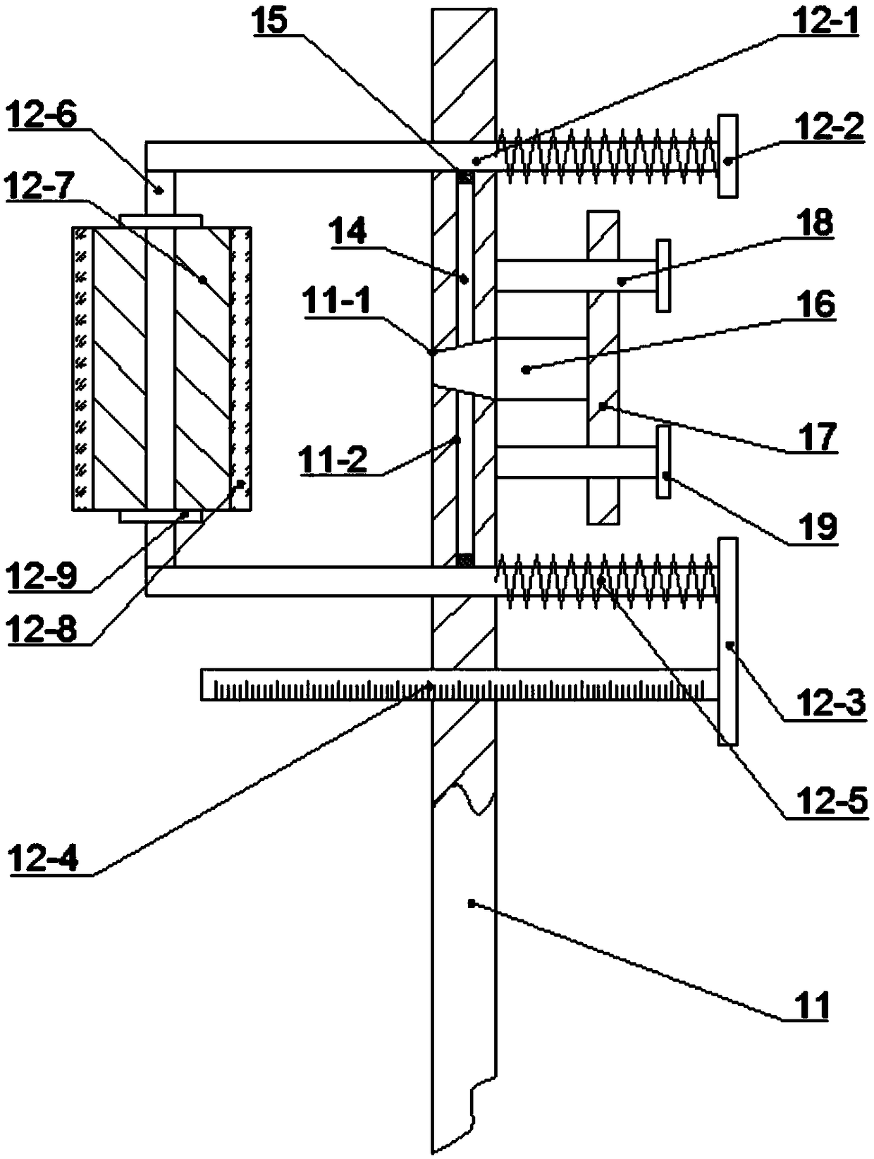 Repairing and detecting equipment for covering machine