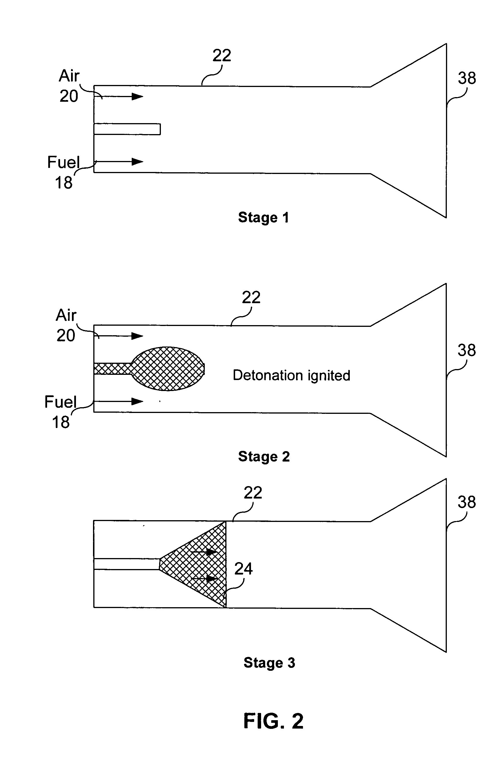 Mixing-enhancement inserts for pulse detonation chambers