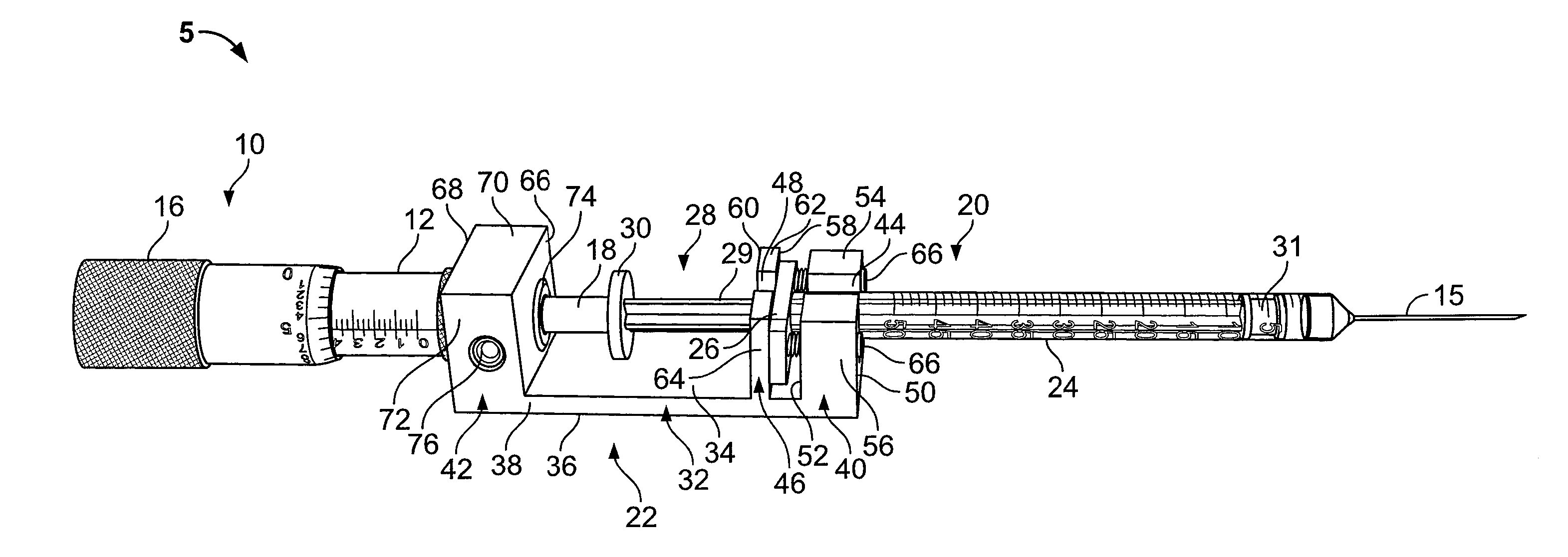 Apparatus and methods for delivering fluid and material to a subject