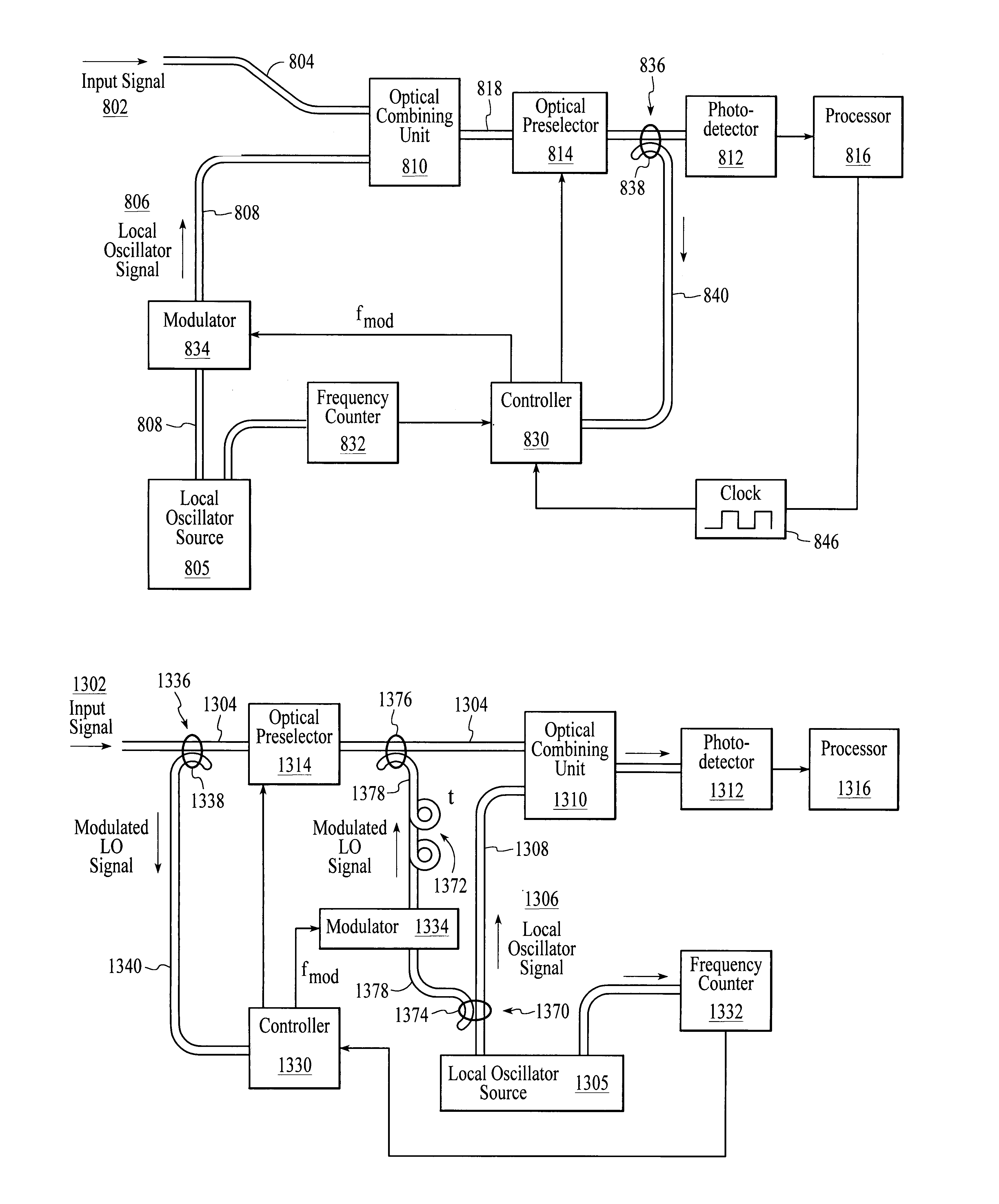 System and method for optical heterodyne detection of an optical signal including optical pre-selection that is adjusted to accurately track a local oscillator signal