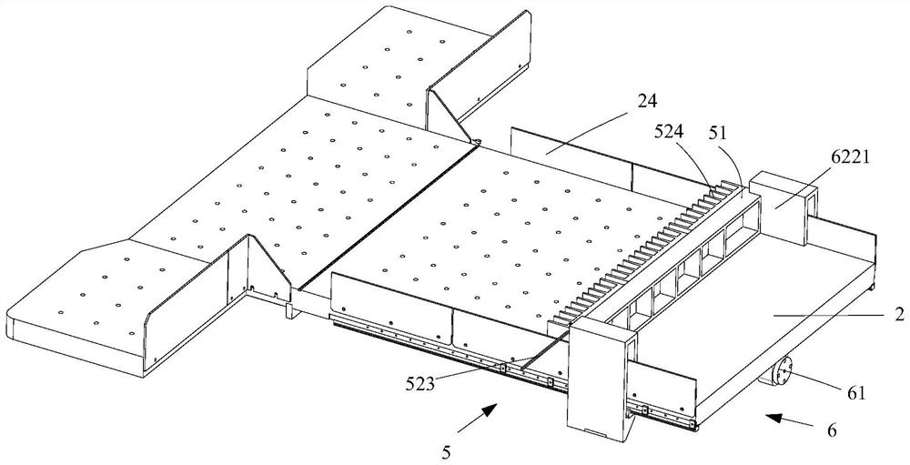 Sheet metal punch forming automatic production line with adjustable clamping distance