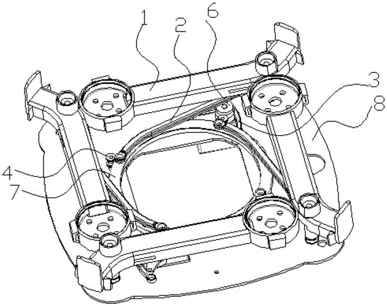 Propeller folding device for unmanned aerial vehicle