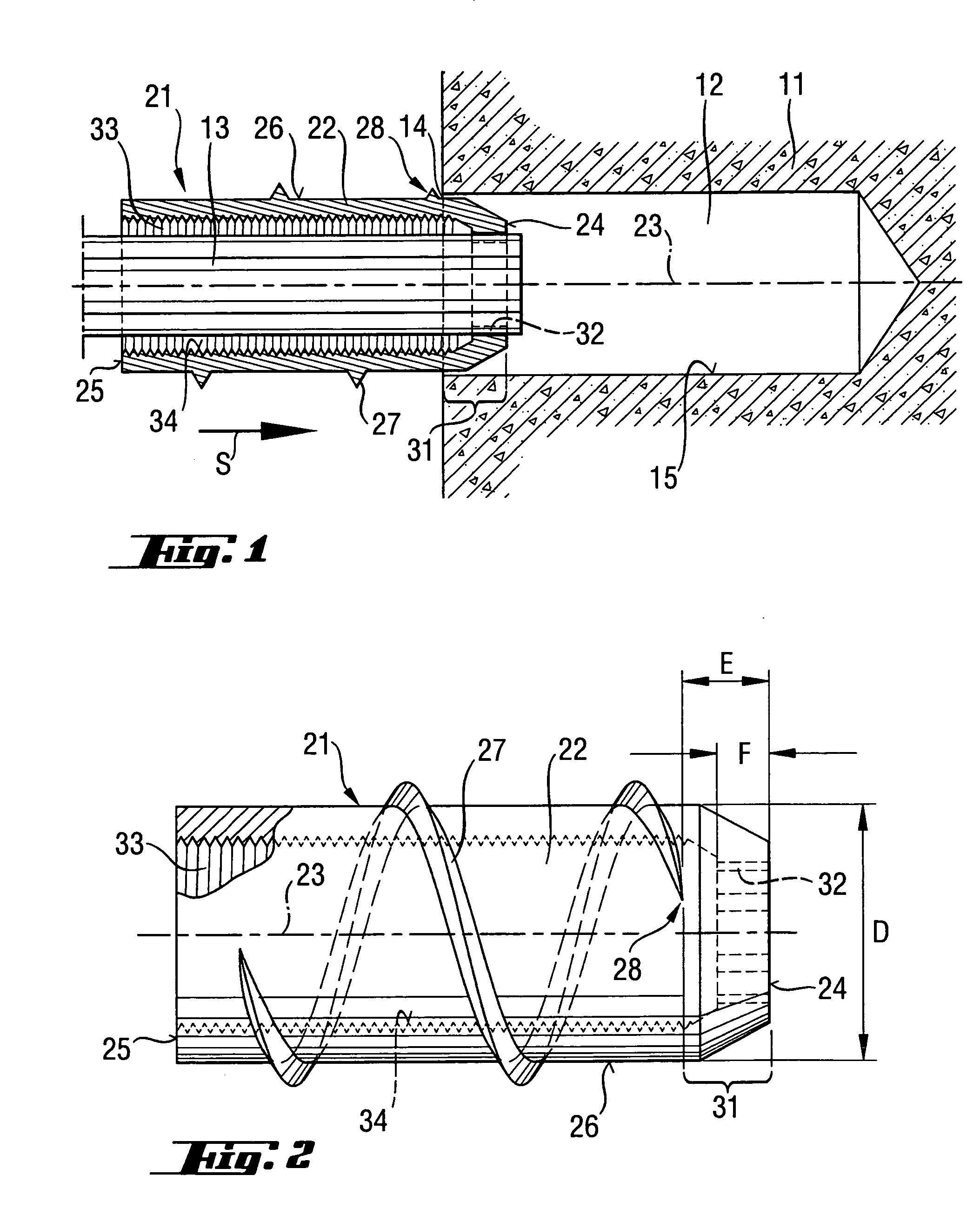 Fastening element for hard constructional components