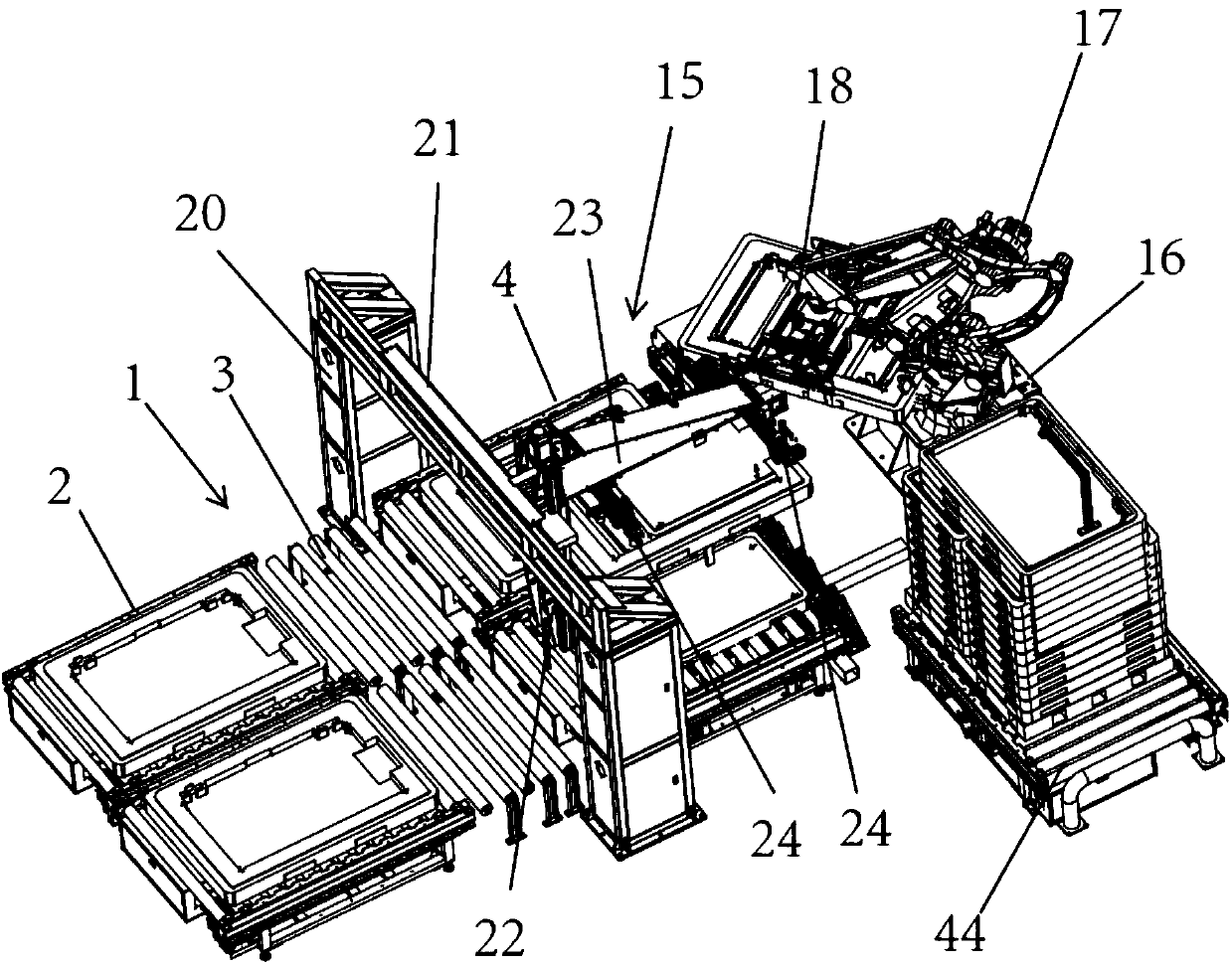 A positioning and grasping mechanism of a manipulator