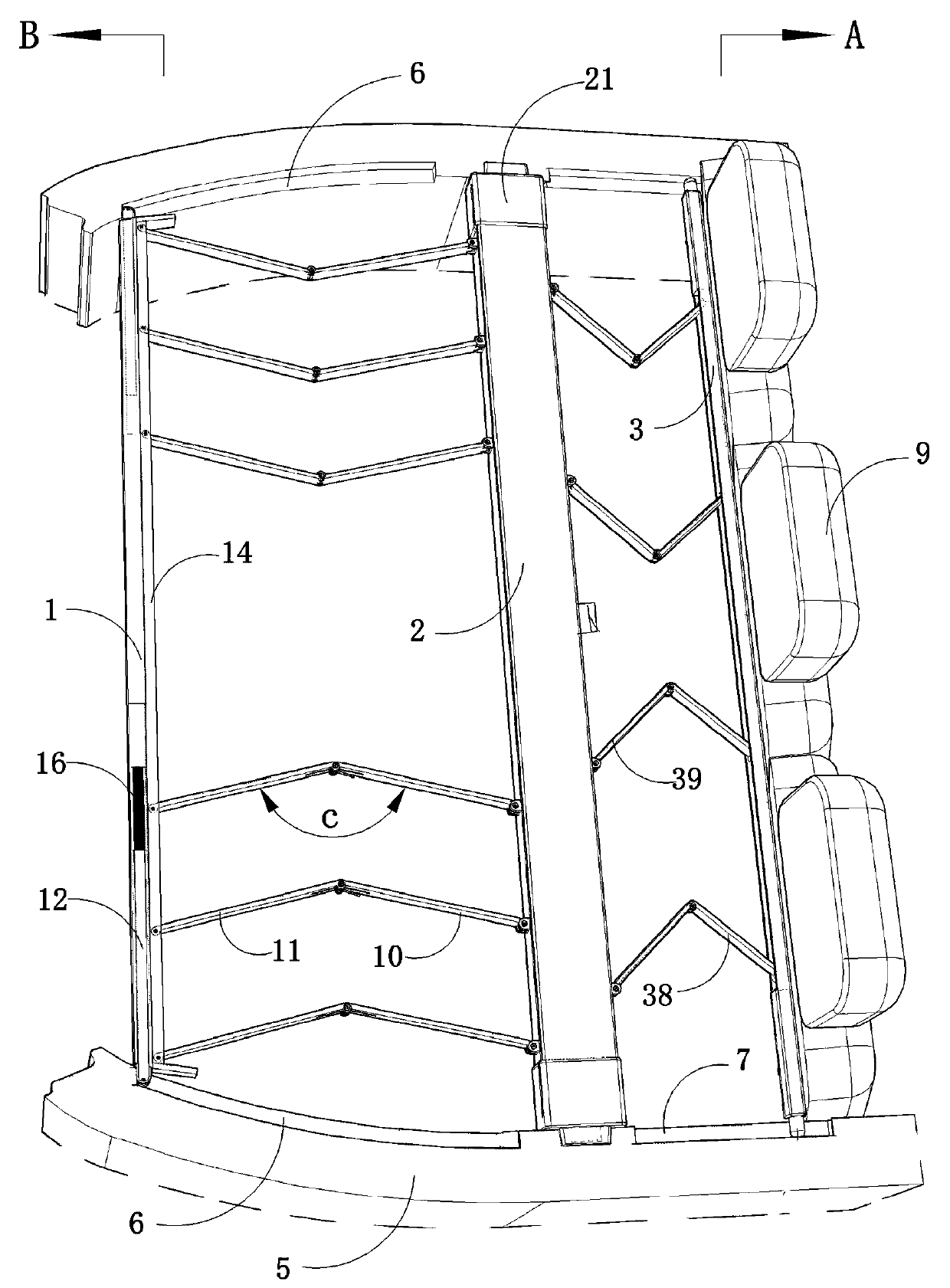 Guide rail type shielding curtain