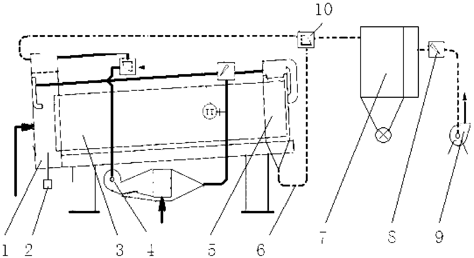 Energy-saving method and device for controlling moisture discharging of roller-type cut-tobacco dryer