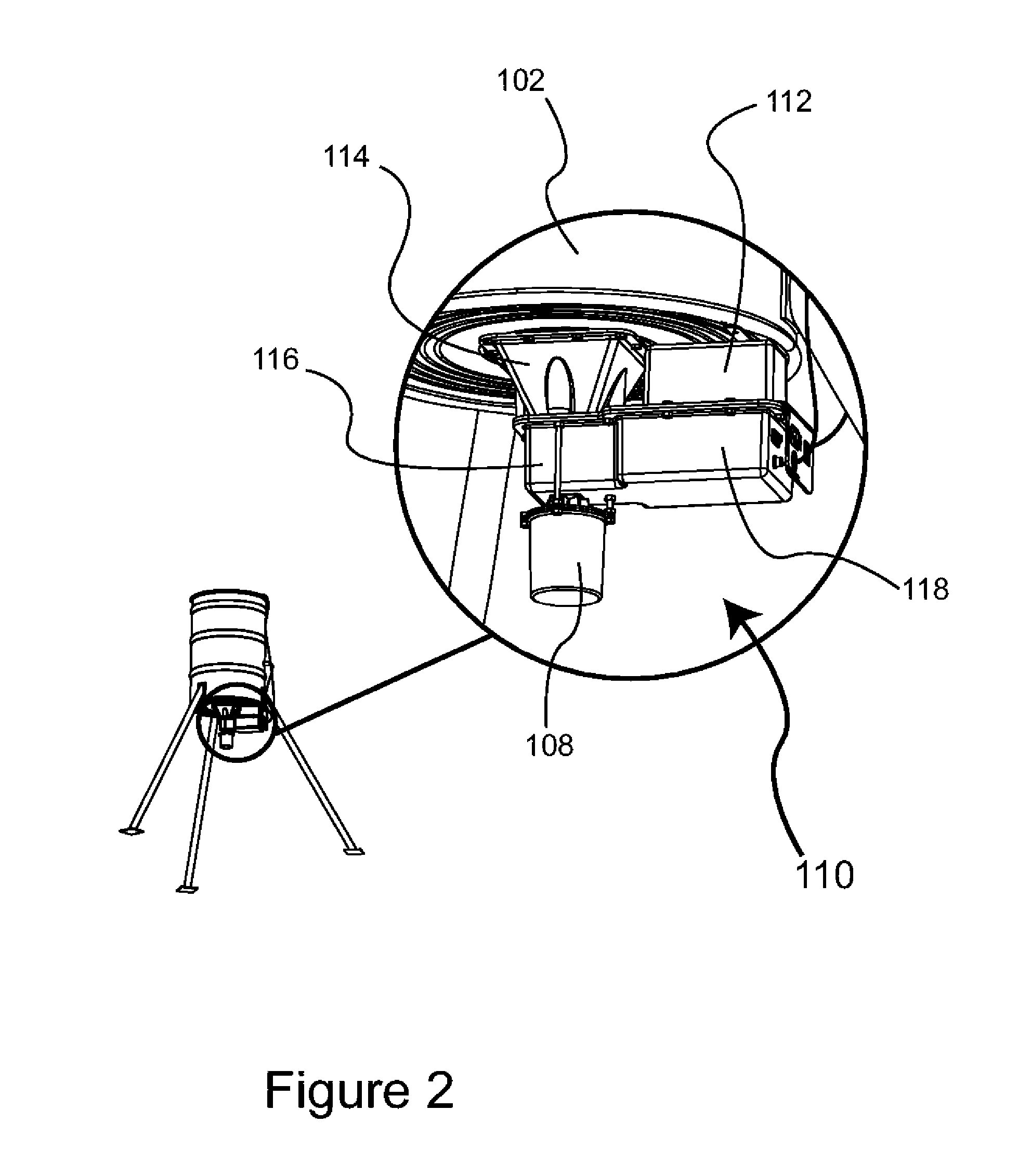 Corn bank double gate internal feeder attachment