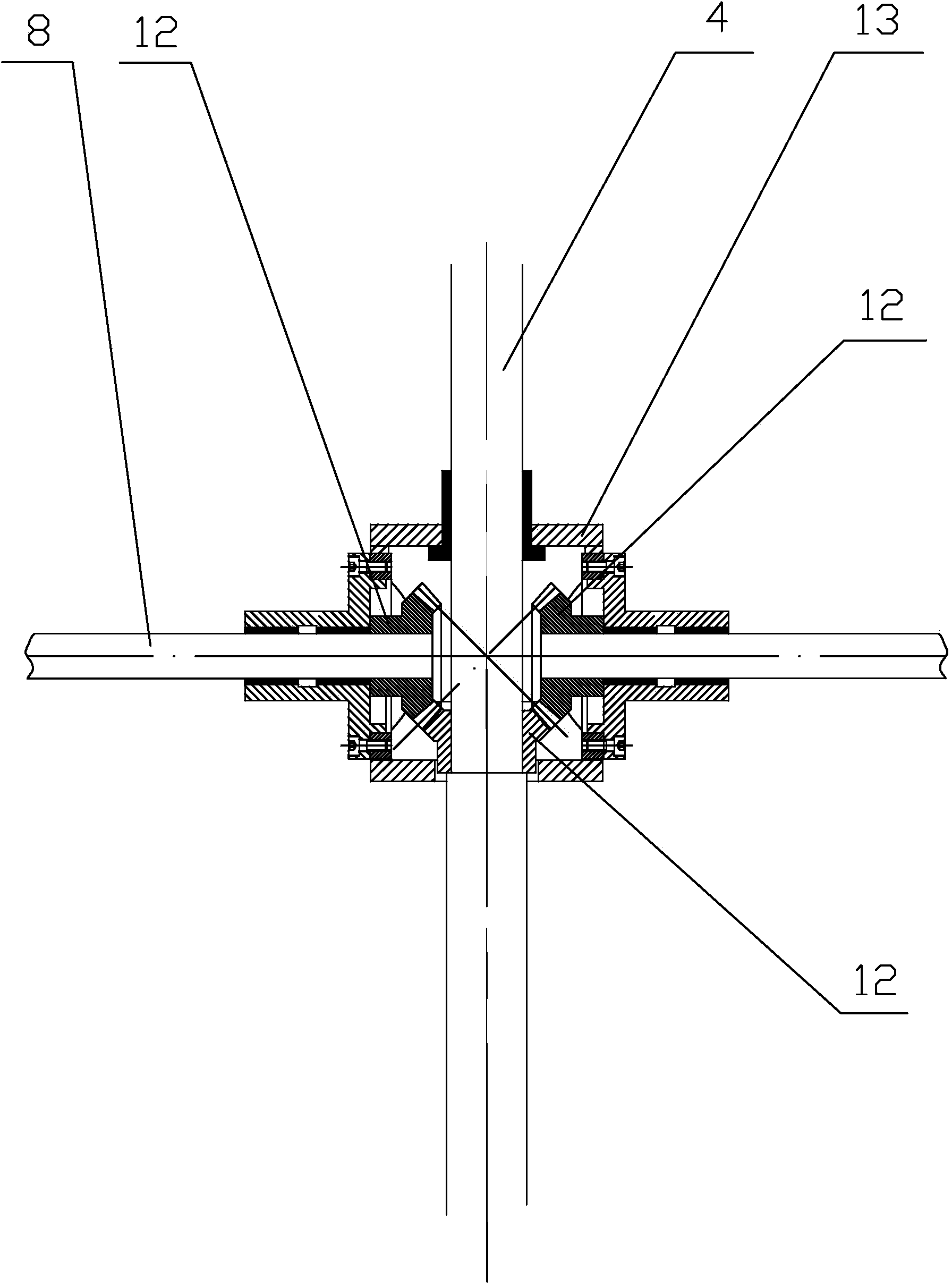 Double-flowing-direction silk wadding washing machine