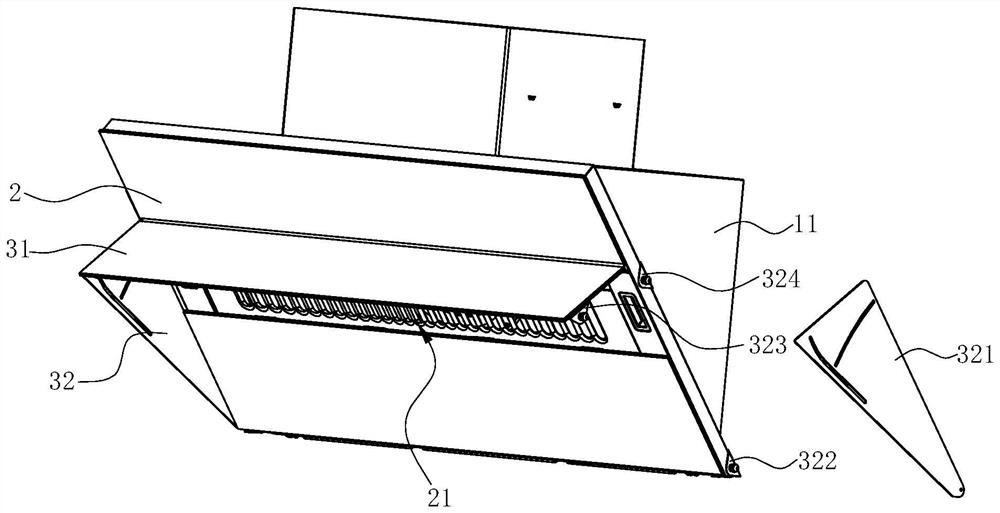 A side suction range hood