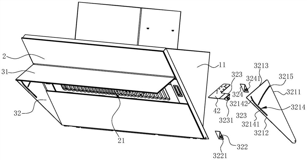 A side suction range hood