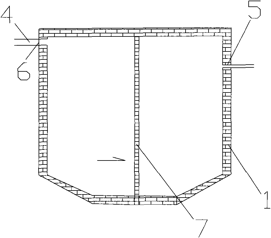 Sewage treatment system of secondary anaerobic horizontal baffling compound type artificial wetland and sewage treatment method thereof