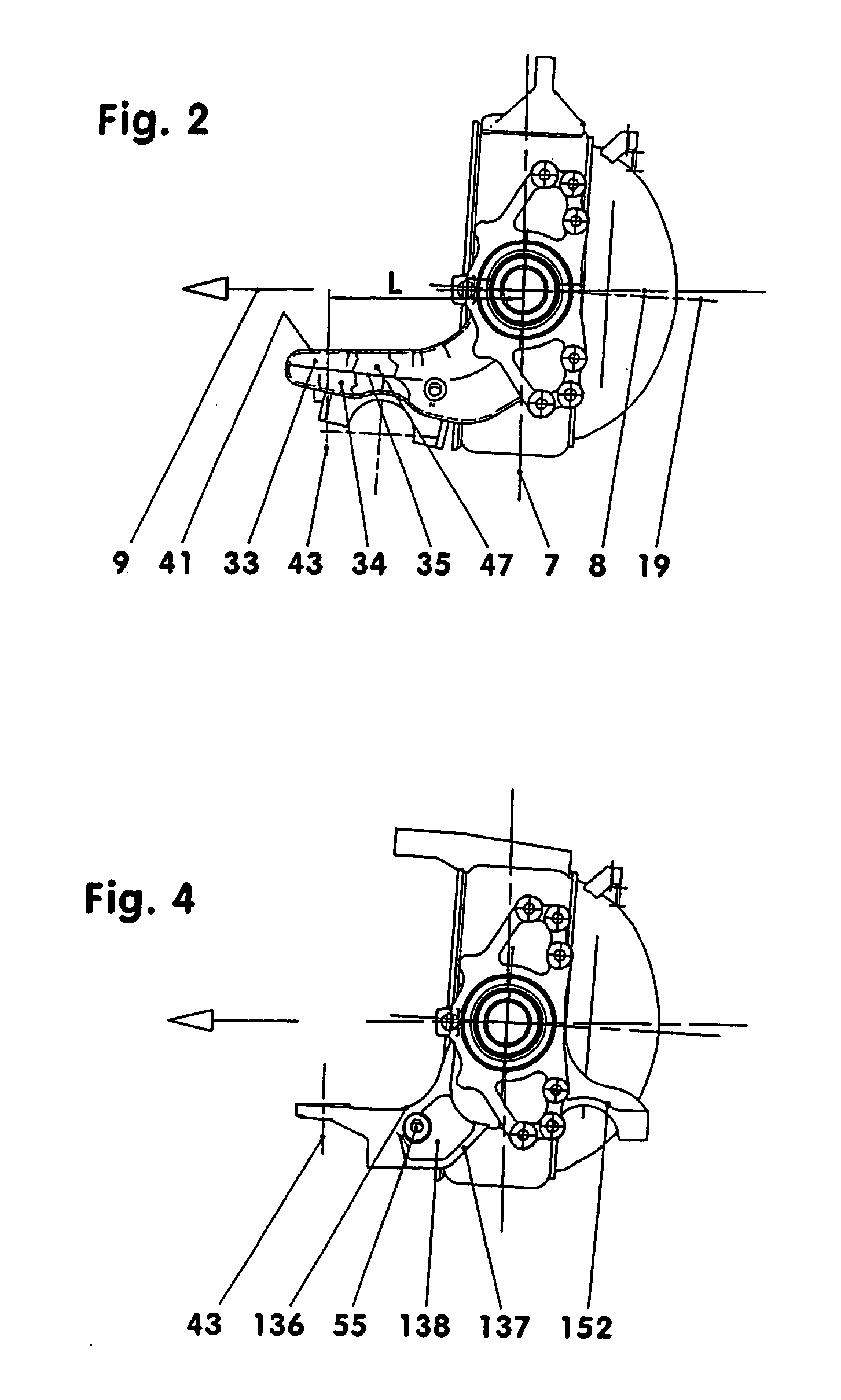 Rigid axle with integrated spring brackets for use on a vehicle