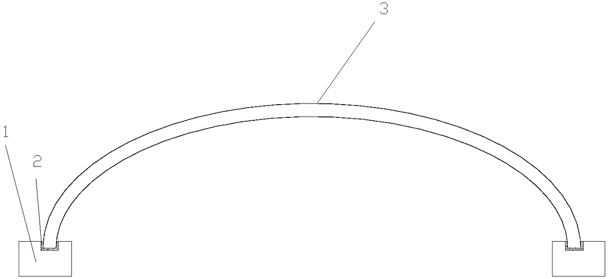 Fabricated arched channel made of ultra-high-performance concrete