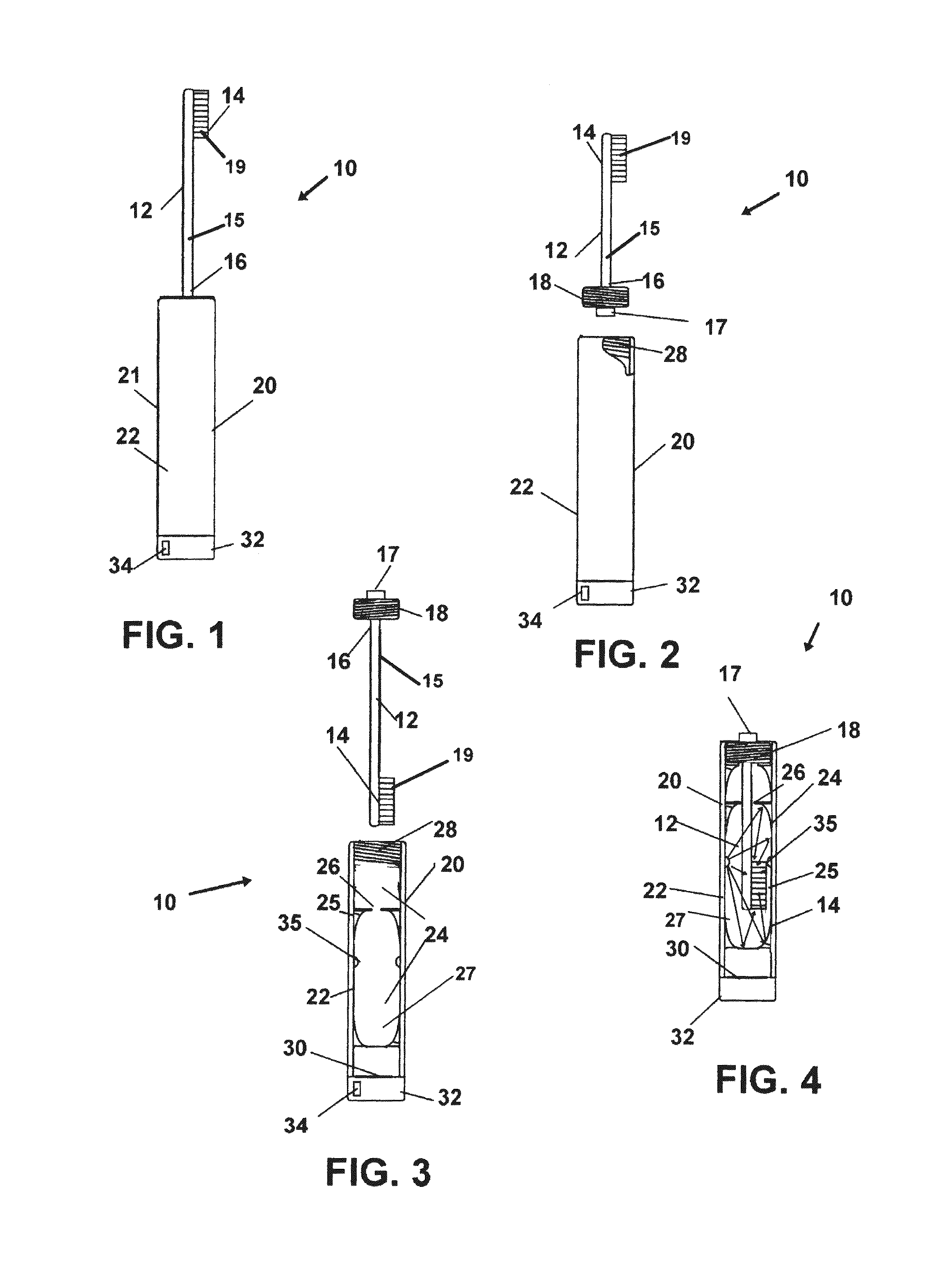 Dental device having an integrated sanitation chamber