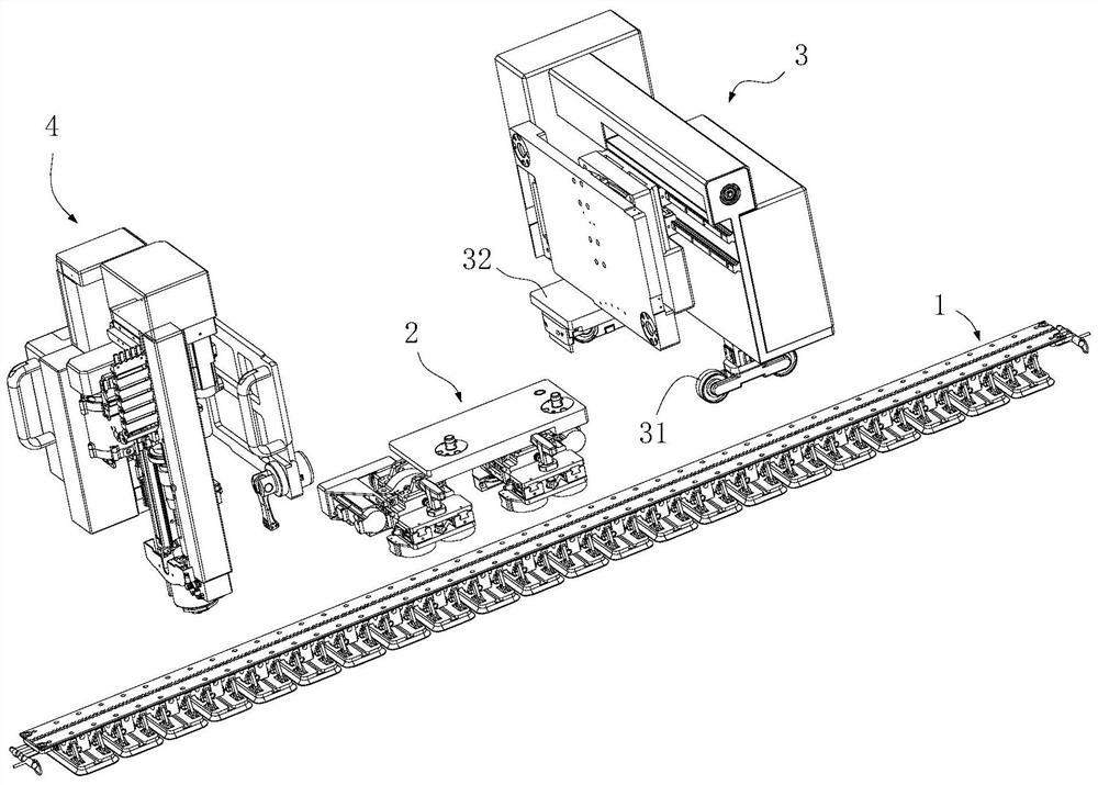 Automatic industrial robot based on single flexible track