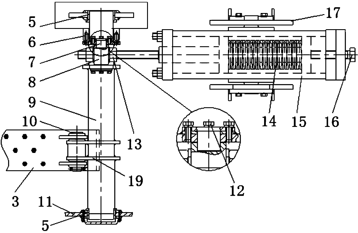 Belt type braking device for anchor machine