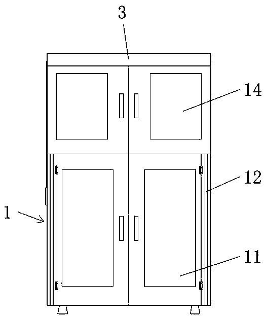 Electric power material storage cabinet