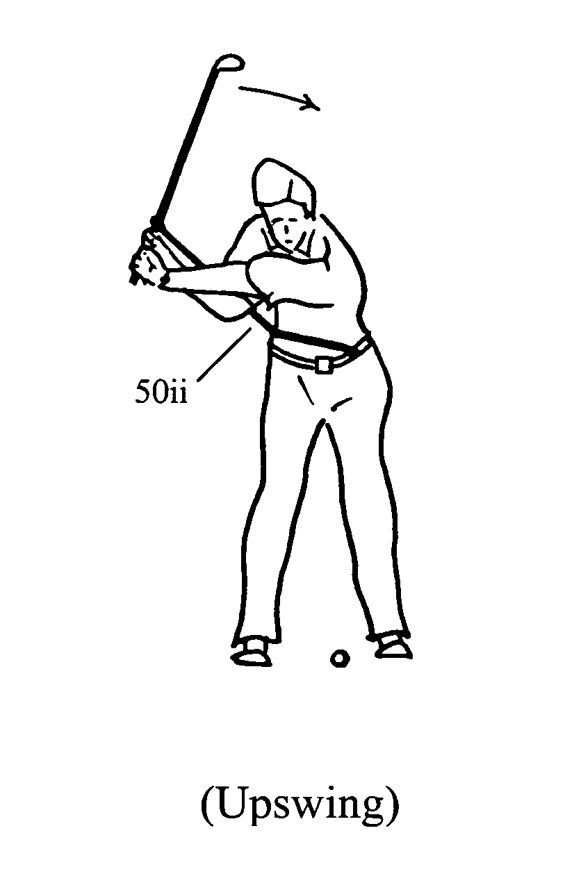 Golf swing training device