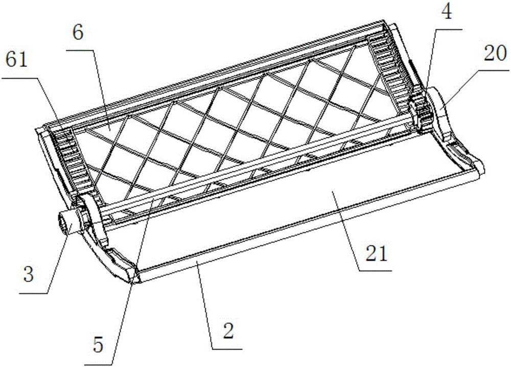 Arc-shaped throttle structure with thermal insulation and wind direction adjustment functions