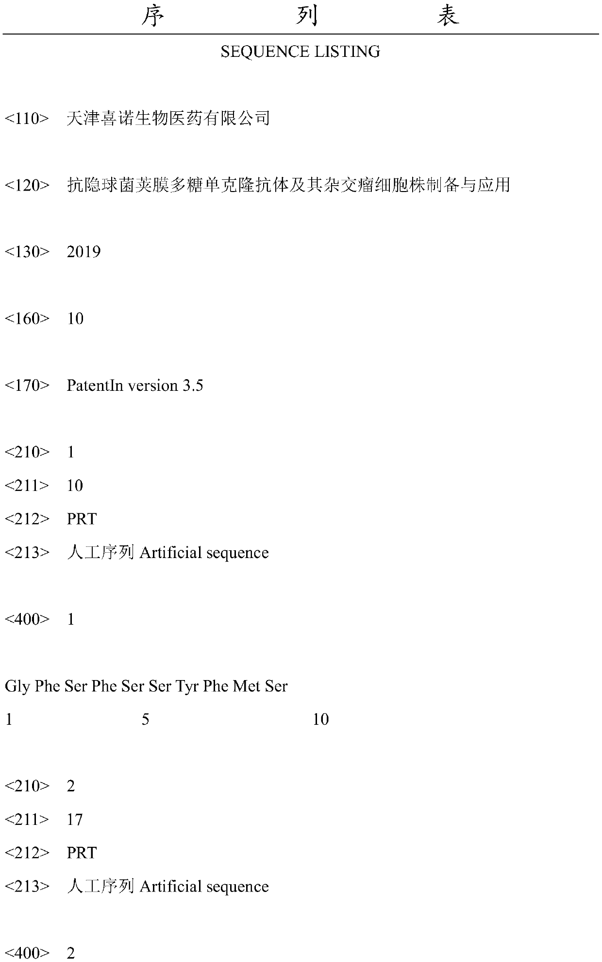 Anti-cryptococcus capsular polysaccharide monoclonal antibody, preparation of hybridoma cell strain thereof and application