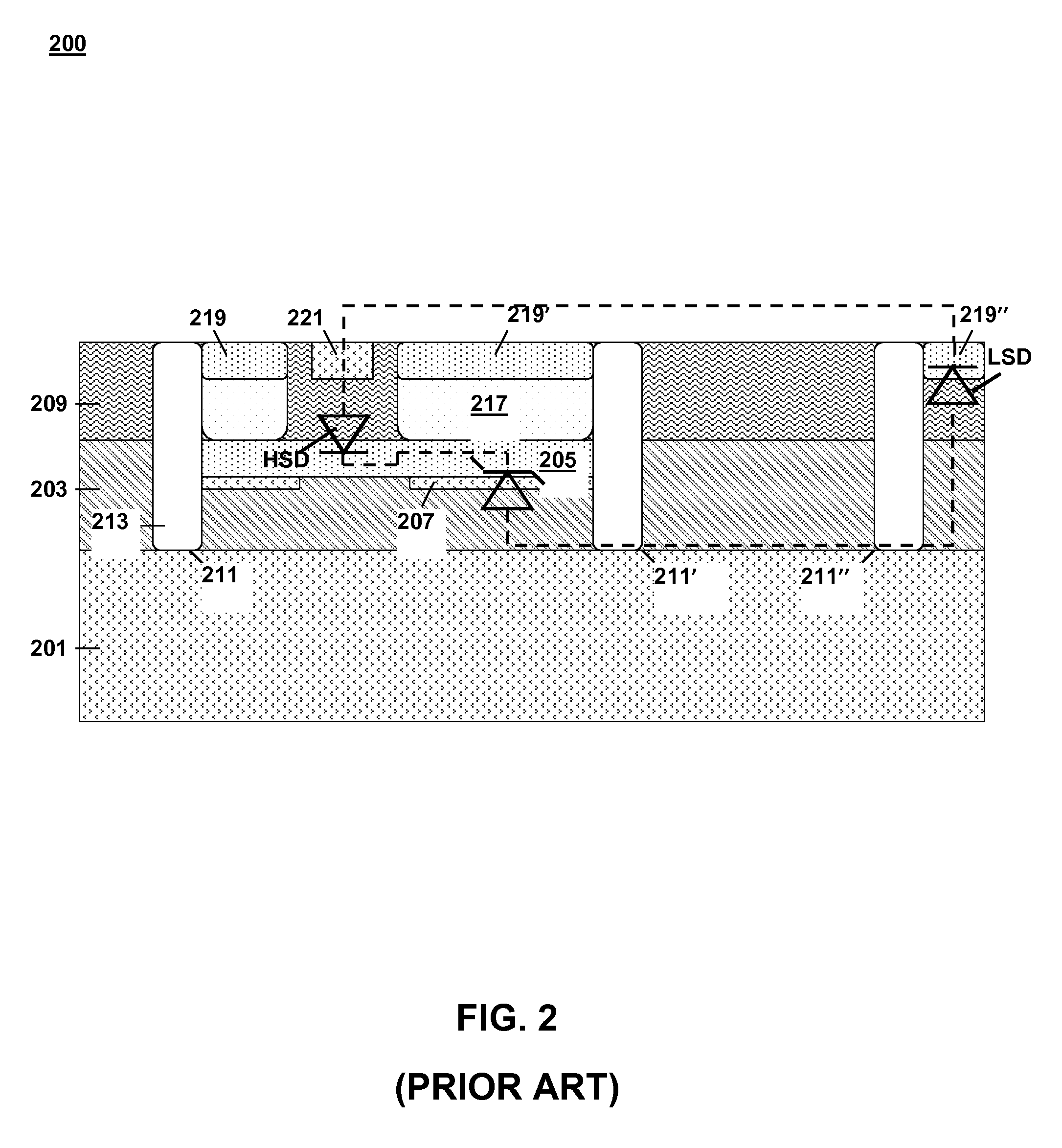 Low capacitance transient voltage suppressor (TVS) with reduced clamping voltage