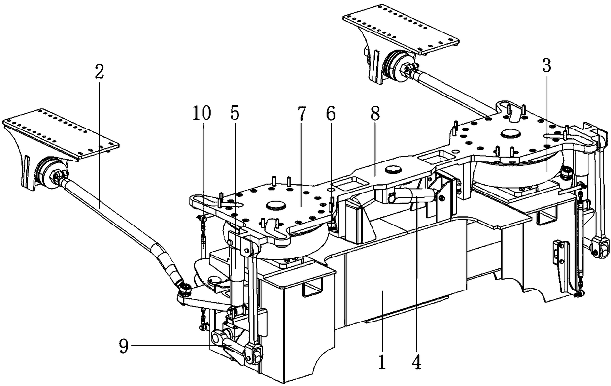 Straddle-type monorail train and traction suspension system thereof