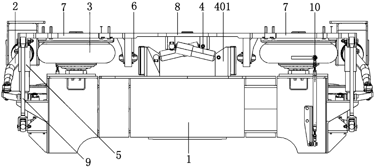 Straddle-type monorail train and traction suspension system thereof