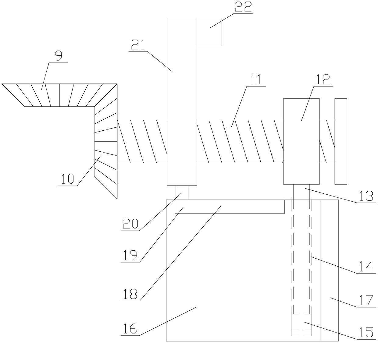 Sealing equipment with woven bag adjusting function