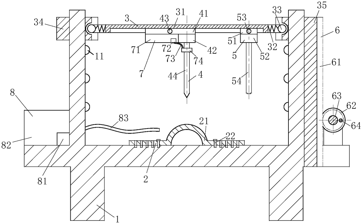 Bone setting auxiliary instrument for orthopedic surgery