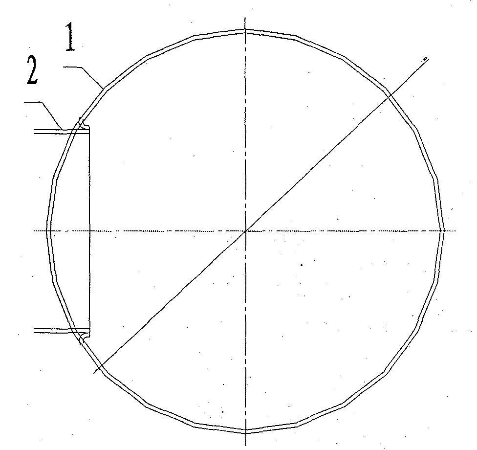 A countercurrent internal pressure reducing pipeline water exchanger