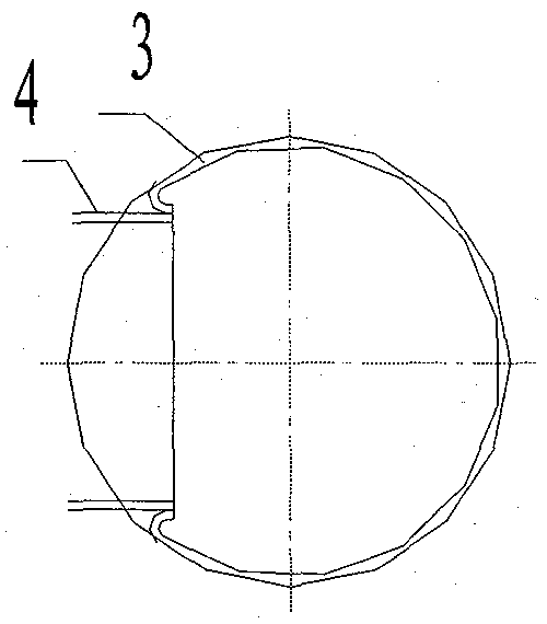 A countercurrent internal pressure reducing pipeline water exchanger