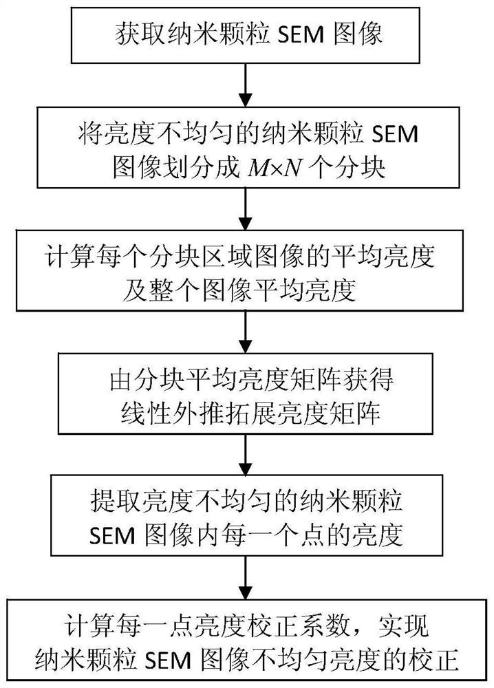 Image Brightness Correction Method Based on Nanoparticle SEM Image Brightness Extraction