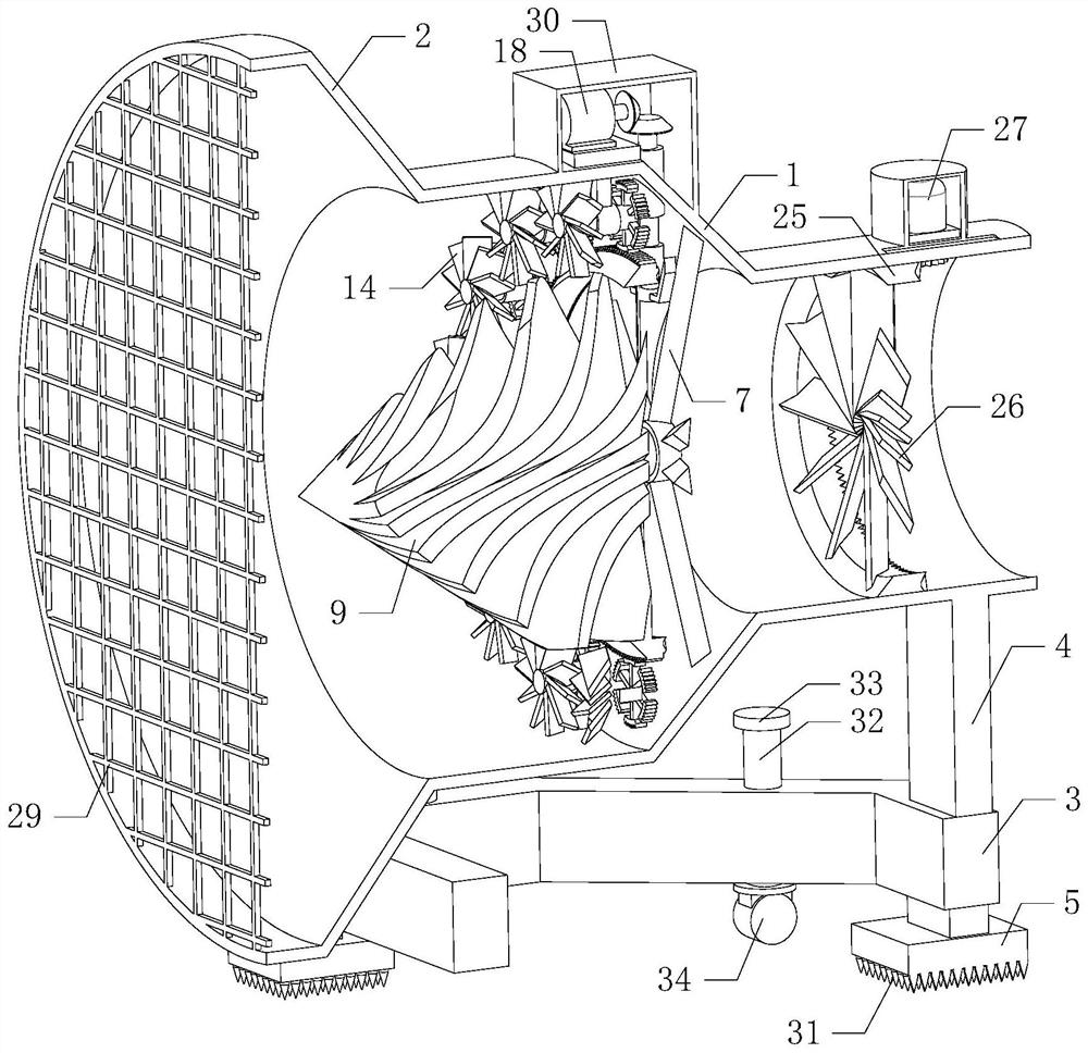 Ocean current power generation equipment