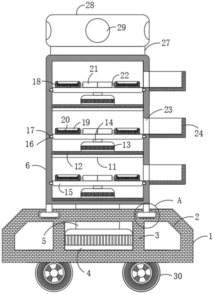 A meal delivery device based on an intelligent robot