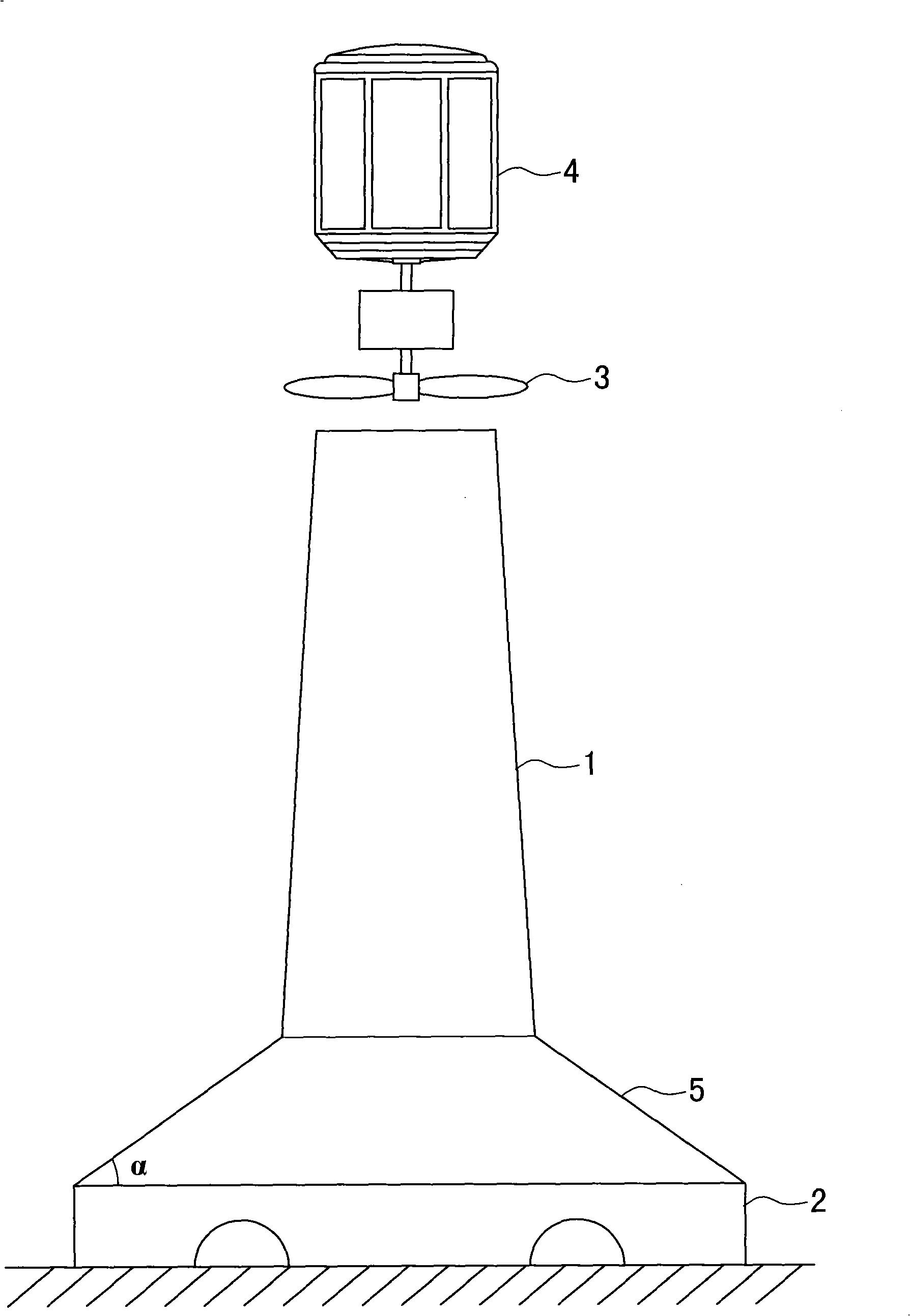 Solar hot wind wind power generation method