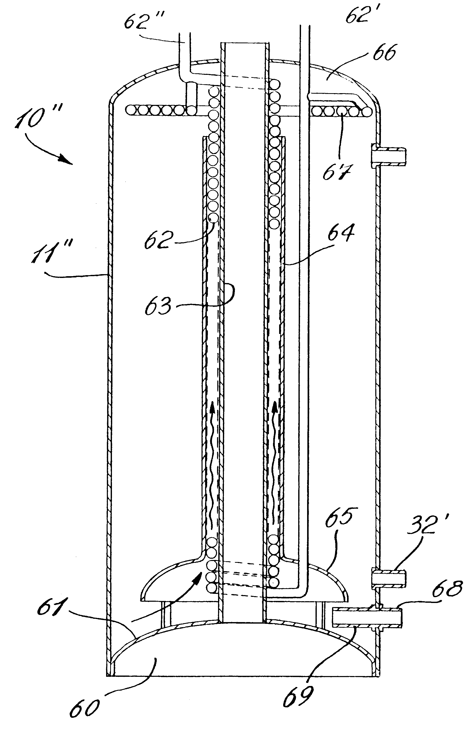 High efficiency, glass-lined, combination space and hot water heater