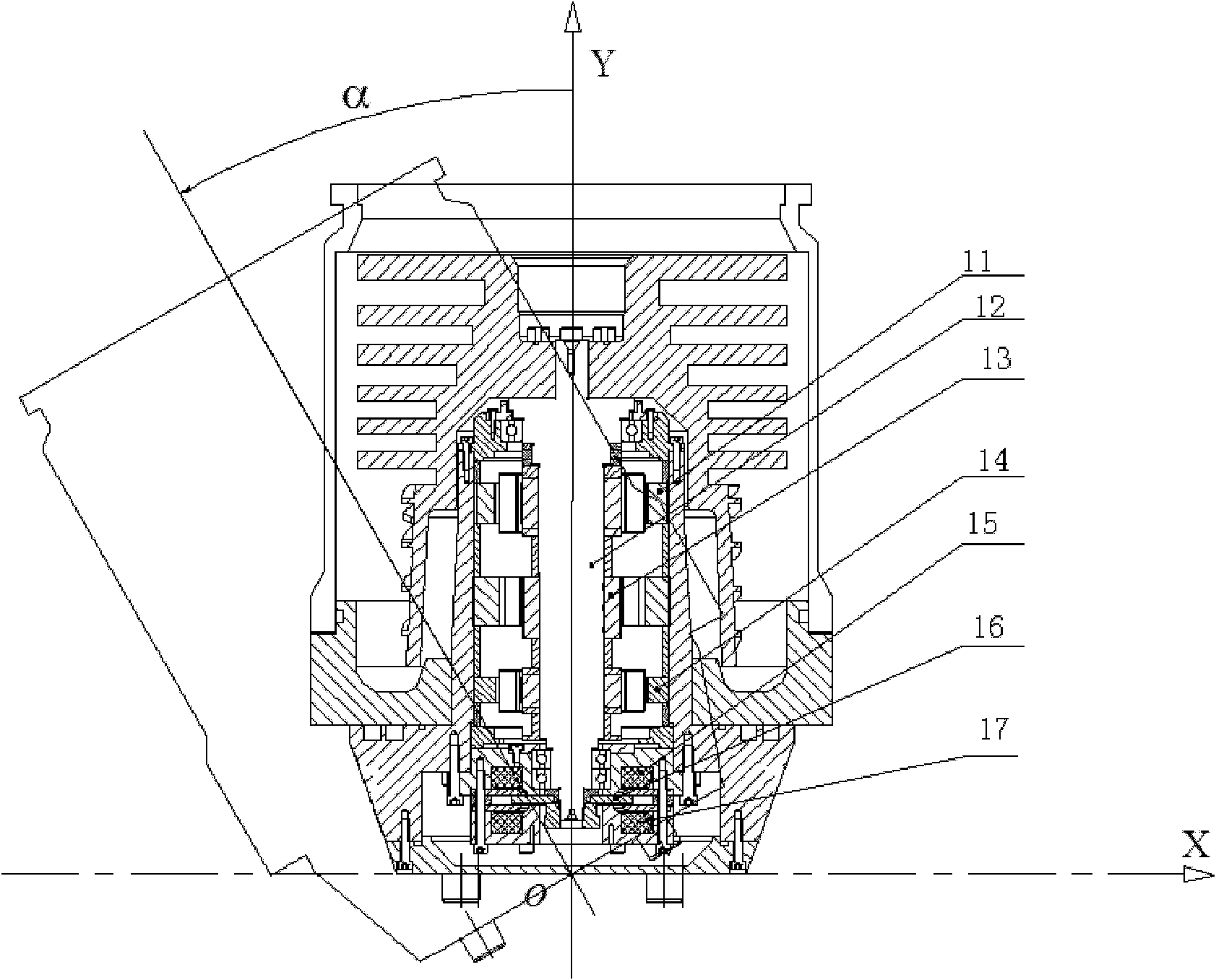 Self-adaptive control system and method of magnetic suspension molecular pump